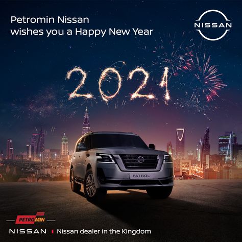 greeting visual Design for nissan patrol car in KSA Car Kv, Sale Ads, New Year Post, Car Advertising Design, Automobile Advertising, Banner Design Inspiration, Ad Car, Publicidad Creativa, New Years Poster