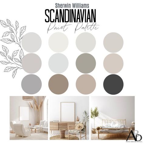 Scandinavian Interior Design Kitchen, Scandinavian Paint Colors, Scandinavian Colour Palette, Scandanavian Interiors, Scandinavian Interior Living Room, Interior Paint Palettes, Scandinavian Home Design, Scandinavian Home Interiors, Scandi Interior