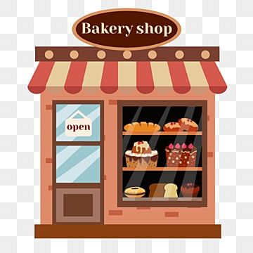 Cute Bakery Exterior, Bakery Shop Drawing, Bakery Drawing, Bakery Window, Baking Wallpaper, Window Vector, Window Clipart, English Homework, Bakery Shop Design