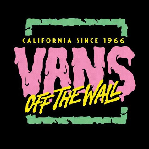 80s Animation, Wall Logo, Skate Art, Vans Logo, Plakat Design, Art Van, Skateboard Art, Logo Sign, Typography Tshirt