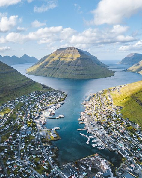 Faroe Islands Faroe Islands, Alam Yang Indah, Beautiful Places To Travel, International Travel, Places Around The World, Nature Travel, Aerial View, Dream Vacations, Beautiful World