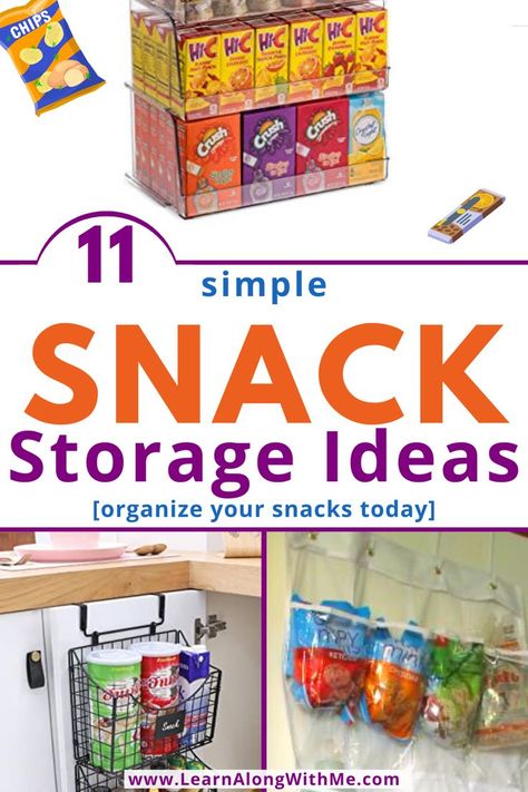 Are snacks cluttering up your pantry or kitchen cabinets? 
These snack storage ideas will help with pantry organization and kitchen organization in general. 
Not all of these storage ideas will work for you. 
But hopefully at least one of these snack storage ideas will help you get your pantry and kitchen organized...at least a little bit more organized anyway.

Check them out today and see which one is right for your home.


#pantryorganization   #kitchenorganization  #snackstorageideas Organize Snacks On Counter, Snack Organization Ideas Cabinet, Crisp Storage Ideas, Countertop Snack Storage Ideas, Chip Storage Ideas Pantries, Snack Storage Ideas No Pantry, Potato Chip Storage Ideas, Potato Chip Storage, Chip Storage Ideas