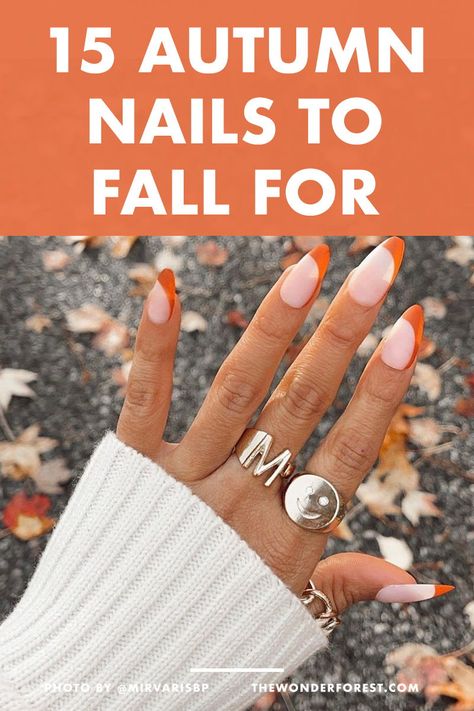 Autumn Nail Art | Fall Nail Ideas | Cute Nail Art Ideas 2022 | Nail Designs | Fall Nail Design Ideas | Fall Style | Fall Beauty | Wonder Forest Fall Almond Nails, Autumn Nail Art, Wonder Forest, Fall Leaves Nail Art, Nails Shape, Fall Nail Ideas, New Nail Art Design, Autumn Nail, Nail Color Trends