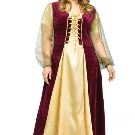 Juliet Balcony Dress, Juliets Dress, Juliet Costume, Medieval Costumes, Gown Pictures, Plus Size Costume, Festival Ideas, Romeo Y Julieta, Medieval Costume