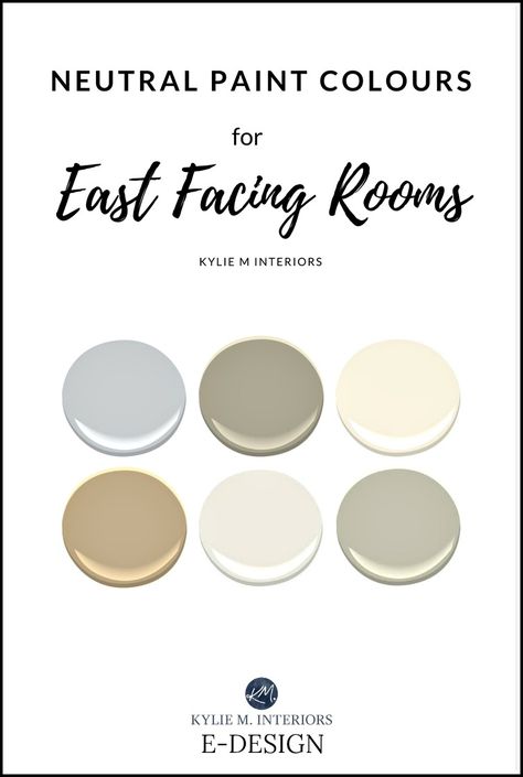 Best neutral gray and beige paint colours for east facing room exposure. Sherwin and Benjamin. Kylie M E-design East Facing Room, Best Gray Paint, Best Gray Paint Color, Beige Paint Colors, Warm Paint Colors, Interior Paint Colors Schemes, Best Interior Paint, Best White Paint, Beige Paint