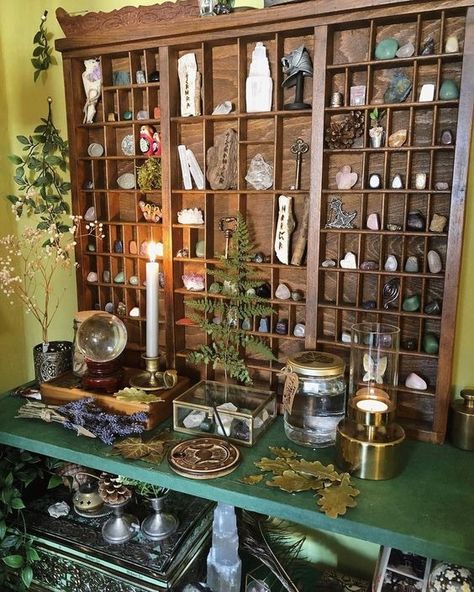 Litha Summer Solstice, Pagan Wheel Of The Year, Altar Inspiration, The Book Of Shadows, Small Altar, Wooden Shelving, Apothecary Decor, Witch Room, The Longest Day