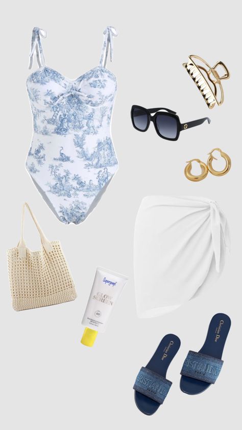 Beach Outfit | Summer | Beach | Pool | Blue | Pool outfit | outfit inspo | summer outfit | beach fit #outfitinspo #beach #summer #beauty #blue Pool Outfit, Summer Outfit Beach, Bathing Suit Outfits, Beach Fit, Pool Blue, Blue Pool, Outfit Inspo Summer, Summer Beauty, Outfit Summer