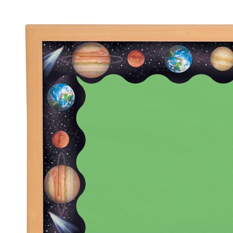 Solar System Bulletin Board, Space Bulletin Boards, Notice Board Decoration, Science Lab Decorations, Space Theme Classroom, Science Bulletin Boards, Solar System Poster, Preschool Bulletin, Church Bulletin Boards