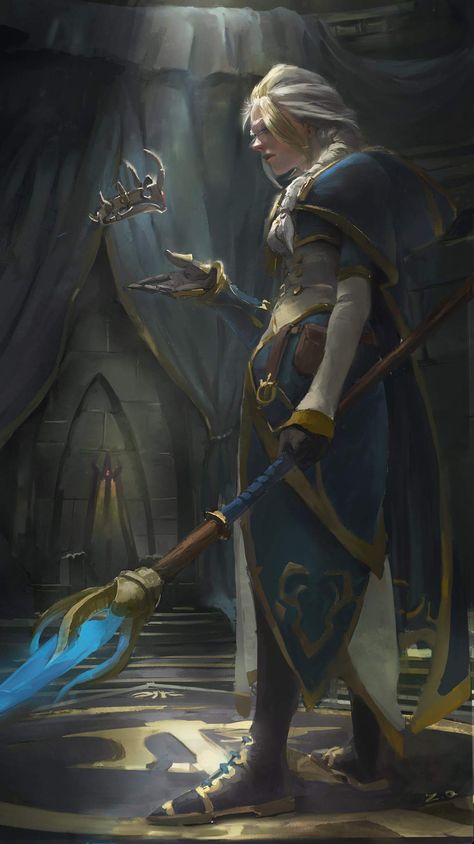 Jaina Proudmoore by zheng qu               “thoughts of the past” Jaina Proudmoore, Wizard Robes, Arte Steampunk, Warcraft Art, Heroic Fantasy, Heroes Of The Storm, Wow Art, Fantasy Rpg, Arte Horror