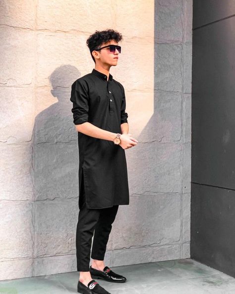 Pin by Mohammed Suhail on kurta in 2022 | Wedding kurta for men, Boys kurta design, Kurta designs men's Casual Black Sets For Eid, Casual Black Straight Kurta, Black Straight Kurta For Casual Wear, Kurta Designs Men's, Kurta Pajama For Men, Pajama For Men, Boys Kurta Design, Wedding Kurta For Men, Wedding Dresses Men Indian