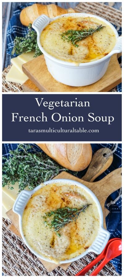 Soup Onion, Vegetarian French Onion Soup, French Onion Soup Recipe, Onion Soup Recipes, Recipe Vegetarian, Best Vegetarian Recipes, Low Carb Vegetarian, Sweet Potato Soup, Vegetarian Soup