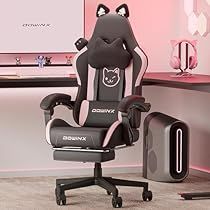 Ergonomic Computer Chair, Game Chair, Video Game Room, Cat Doll, Computer Chair, Ergonomic Chair, Lumbar Support, Gaming Chair, Gamer Girl