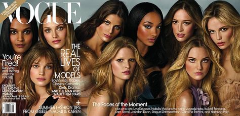 female models bot on Twitter: "Liya K. Natalia V. Anna J. Isabeli F. Jourdan D. Raquel Z. Lara S. Caroline T. & Natasha P. - Vogue US May 2009 http://t.co/85XWQc45Js" Group Fashion Editorial, Editorial Cover, Carmen Dell'orefice, Caroline Trentini, Raquel Zimmermann, Group Fashion, Liya Kebede, Lara Stone, Greta Gerwig