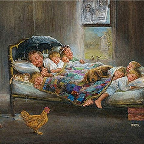 Dianne Dengel Original Art от DianneDengel на Etsy 가족 일러스트, My Sweet Home, Cross Paintings, 1000 Piece Jigsaw Puzzles, Country Art, City Art, Home Sweet Home, Original Artists, Christmas Dog