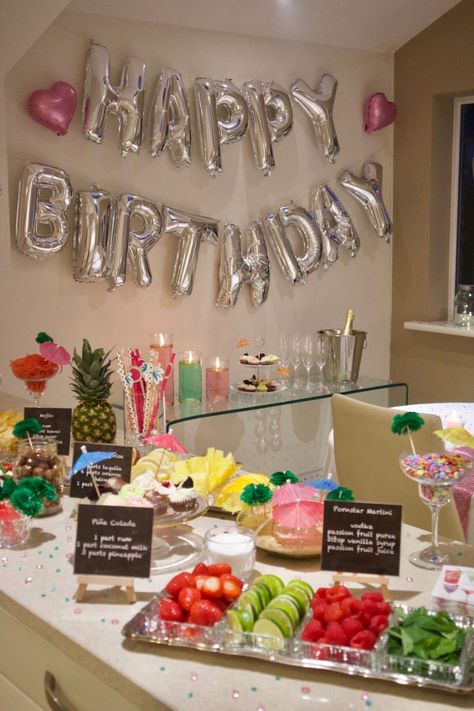 21st Birthday Cocktail Party! – Live, Love n Create 21st Birthday Ideas 2023, Easy 21st Birthday Decorations, Home Dinner Birthday Party, Cocktail Party At Home Decor, 21st Birthday Home Party Ideas, 18th Birthday Cocktail Party Ideas, 21st Birthday Pregame Ideas, Cocktail Birthday Party Decorations, 18th Cocktail Party Ideas