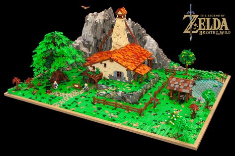 Lego Zelda, Zelda Dungeon, Hyrule Castle, Lego Sculptures, Lego Creative, Lego Construction, Cool Lego Creations, Lego House, Zelda Art