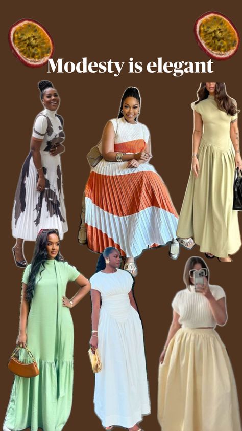 Modest fashion Biblical Modesty Outfits, Family Picnic Outfit, Christian Modest Fashion, Modest Fashion Summer, Christian Outfits Modesty, Kefilwe Mabote, Modest Fashion Christian, Hebrew Clothing, Modest Church Outfits