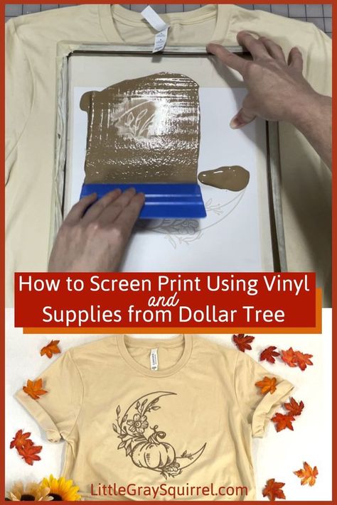 Find out how to Display Print Utilizing Vinyl and Provides from Greenback Tree- #Dollar #print #Screen #Supplies #Tree #vinyl Check more at https://howcandothis.com/diyideas/find-out-how-to-display-print-utilizing-vinyl-and-provides-from-greenback-tree/ Silk Screen Printing Diy, Diy Shirt Printing, Tshirt Printing Business, Screen Printing Supplies, Fabric Paint Shirt, Diy Screen Printing, Stencil Fabric, Screen Printing Art, Stencil Font