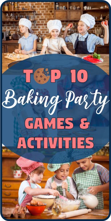 Hosting A Baking Party, Baking Challenge Birthday Party, Baking Camp For Kids, Baking Party Activities, Cookie Baking Party Ideas, Baking Competition Party, Cooking Birthday Party Ideas, Bake Off Ideas Parties, Baking Bday Party Ideas