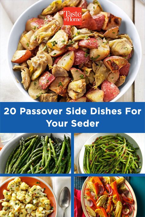 Kosher Side Dishes, Jewish Vegetable Dishes, Jewish Side Dishes, Passover Vegetable Side Dishes, Passover Appetizers, Passover Dinner Ideas, Passover Side Dishes, Side Dishes For Lamb, Kosher For Passover Recipes