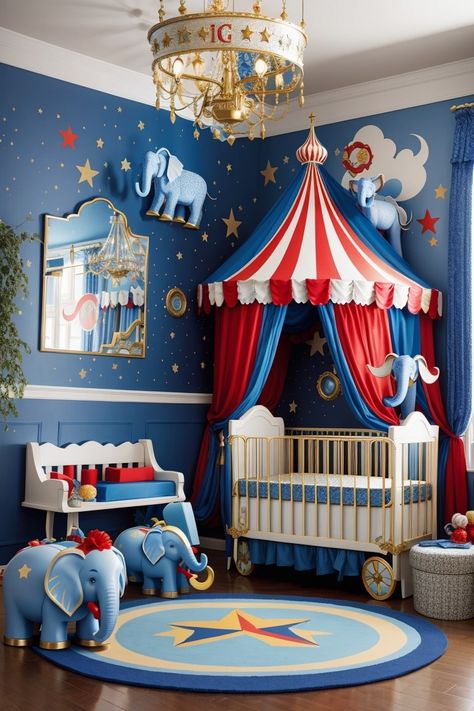 Circus Kids Room, Circus Themed Nursery, Circus Theme Nursery, Circus Baby Room, Circus Nursery Theme, Circus Room Decor, Nursery Circus, Diy Baby Decor, Circus Themed Bedroom