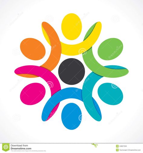 This shows the unity and connections it has to keep it all together. Unity In Art, Unity Drawing, Person Logo, Unity Design, Harmony Design, Harmony Art, Elements And Principles, Logo Gallery, Principles Of Design