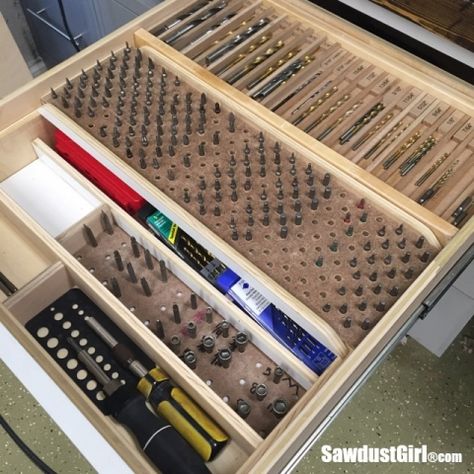 Arbejdsplads Garage, Sawdust Girl, Garage Workshop Organization, Garage Tool Storage, Tool Storage Diy, Diy Garage Storage, Workshop Organization, Garage Storage Organization, Modular Storage