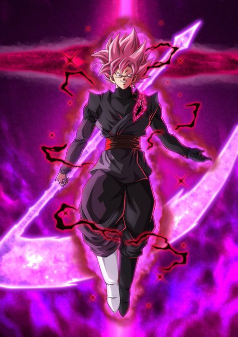 Goku Black Ssj Rose, Goku Black Super Saiyan, Goku Black Ssj, Super Saiyan Rose, Dragon Ball Z Iphone Wallpaper, Rose Aura, Image Dbz, Image Spiderman, Dragon Ball Wallpaper Iphone