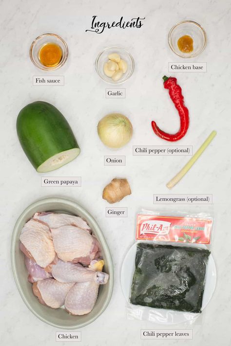 Chicken Tinola Recipe - Recipes by Nora Chicken Tinola Filipino Food, Chicken Tocino Recipe Filipino, Chicken Tinola Recipe, Tinola Recipe, Chicken Tinola, Tinolang Manok, Tinola, Chayote Squash, Macaroni Soup