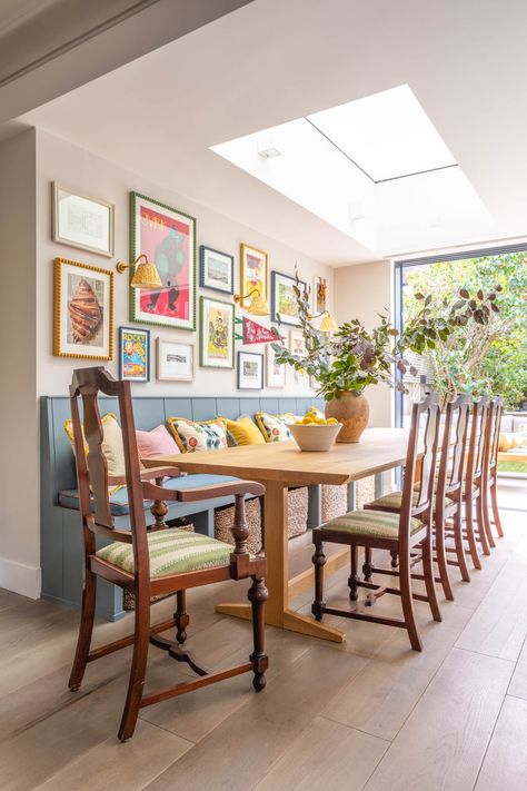 Seating In Kitchen, Limed Oak, Painted Bamboo, Weekend Dinner, Ideas Hogar, Banquette Seating, Up House, Family Kitchen, Dining Nook