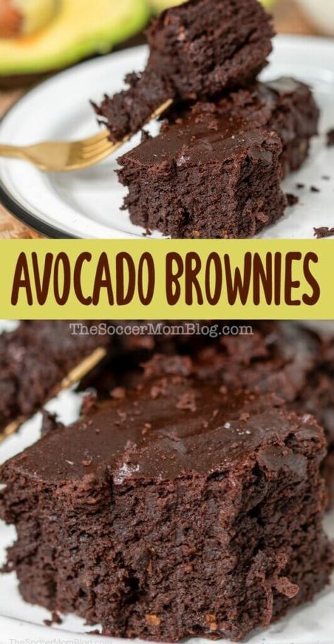 Chocolate Avocado Brownies, Brownie Recipes Healthy, Avocado Dessert, Avocado Brownies, Chocolate Avocado, Eat Something, Healthy Brownies, Too Good To Be True, Avocado Recipes