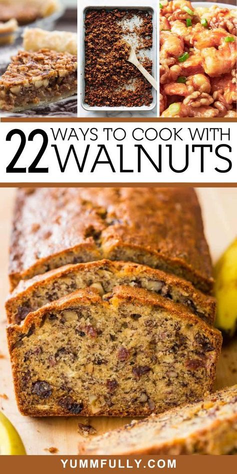 Discover the nutty goodness of walnuts with these recipes , where these versatile gems add a delightful crunch and rich flavor to a variety of dishes. From walnut-encrusted chicken to decadent brownies, these recipes showcase the culinary versatility of walnuts, making them a delicious addition to both sweet and savory creations. Savory Walnuts Recipe, Chopped Walnut Recipes, Wet Walnuts Recipes, Recipes Using Walnuts Baking, Walnut Recipes Savory, Desserts With Walnuts Recipes, Sweet Roasted Nuts Recipe, Recipes With Walnuts In It, Recipes With Walnuts Baking