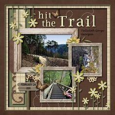 Hiking Scrapbook, Camping Scrapbook, Travel Scrapbook Pages, Scrapbook Pictures, Scrapbooking Journal, Vacation Scrapbook, Box Photo, Scrapbooking Photo, Memory Scrapbook