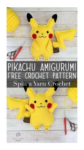 Crochet Cuddlers, Crochet Ragdoll, Pikachu Amigurumi, Minion Crochet Patterns, Minion Crochet Hat, Minion Pattern, Pokemon Crochet, Pokemon Crochet Pattern, Minion Crochet