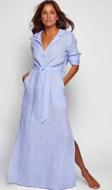 Long Linen Shirt, Linen Pajamas, Lace Nightgown, Preppy Style Summer, Linen Shirt Dress, Preppy Summer, Long Shirt Dress, Look Stylish, Long Shirt