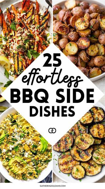 Looking for the best sides for your BBQ? Check out these 25 easy BBQ side dishes that everyone will love! Finger Food Sides For Bbq, High Protein Bbq Sides, Cookout Main Dish Ideas, Vegetable Sides For Bbq, Bbq Veggie Sides, Bbq Vegetable Side Dishes, Bbq Side Dishes Healthy, Summer Vegetable Side Dishes, Bbq Sides Dishes