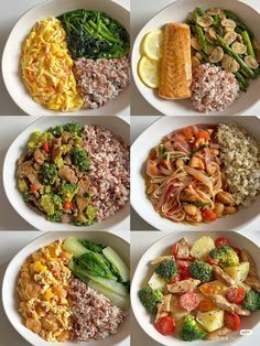 Typical Brunch Food, Meal Prep Asian Food, Menu Makanan Diet, Bekal Diet, Sarapan Diet, Menu Diet Sehat, Healthy Daily Meals, Lunch Menu Ideas, Menu Sehat