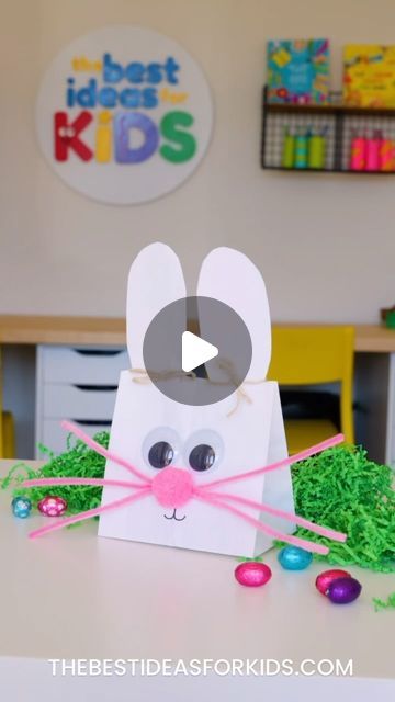 Kim McLeod | The Best Ideas for Kids on Instagram: "PAPER BUNNY BAG 🐰 
Follow me @bestideasforkids for more fun activities for kids ⭐️

Ok this is the cutest paper bunny bag you’ll ever see! And it’s super easy to make! A fun bag to make with kids for Easter or for them to add in little Easter treats 🐣 

How to make it: 

Just fold over a paper bag (you can use a brown bag too) and draw one ear on, cut it out. You’ll also need to trim the sides off. Add in your favorite treats then use ribbon or twine to close the bag shut at the ears. 

#eastercrafts #easterdecor #eastergifts #craftingideas #kidscrafts #kidsactivities #kidcrafting #craftymom #craftymoms" Easter Drawings, Paper Bunny, Bunny Bags, Kids C, Cut It Out, Crafty Moms, Toddler Learning Activities, Brown Bag, Fun Activities For Kids