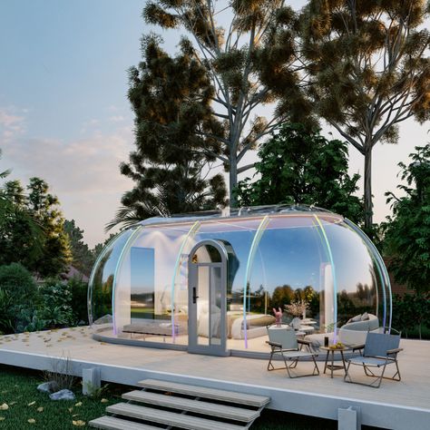 Lucidomes 4x7M Outdoor Air Bubble Camping Clear Hotel Dome Tent Transparent Igloo Tent Waterproof PC Igloo Tent, Bubble Tent, Dome Tent, Merry Go Round, Glass Domes, Camping Gear, Tent, Tower, Bubbles