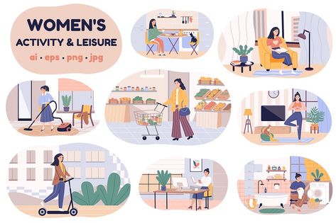 Daily Routine Graphic Design, Women Activities, Graphic Tee Outfits, Daily Routines, Everyday Activities, Daily Routine, Graphic Tees, Design Inspiration, Graphic Design