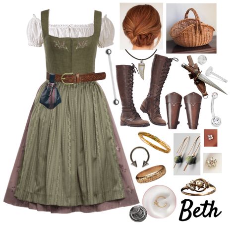 Beth 13 outfit ideas | Hobbit Capsule Wardrobe, Lord Of The Rings Outfit Inspiration, Female Hobbit Outfit, Woodsy Fashion, Lotr Inspired Outfits, Hobbit Outfit Female, Lotr Clothes, Hobbit Inspired Outfits, Lotr Outfits