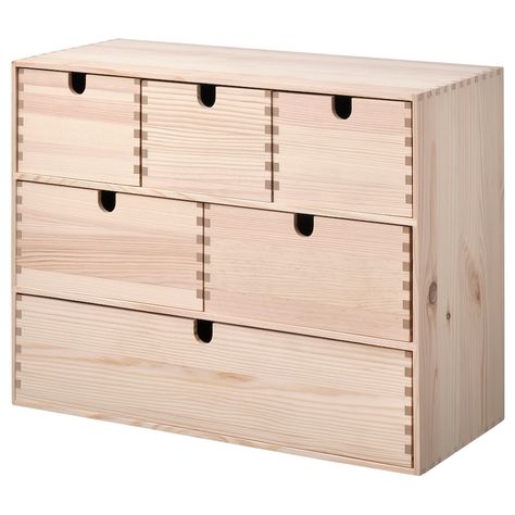 Ikea Hall, Student Storage, Hacks Ikea, Small Study, Wooden Drawers, Office Furniture Accessories, Usb Stick, Small Storage, Desk With Drawers