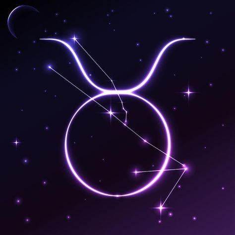 Space symbol of taurus of zodiac and hor... | Premium Vector #Freepik #vector #astrology #astrology-background #horoscope-background #constellation Astro Symbol, Astrology Logo, Taurus Wallpaper, Taurus Symbols, Star Sign Art, Magic Rose, Taurus Astrology, Taurus Art, Zodiac Signs Symbols