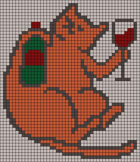 Alpha pattern #123972 | BraceletBook Creation Of Adam Alpha Pattern, Grid Art Crochet, Alpha Pattern Crochet Sweater, Free Crochet Grid Patterns, Beetle Alpha Pattern, Alpha Patterns Crochet Cute, Duck Alpha Pattern, Grid Pattern Crochet Pixel Art, Crochet Grid Patterns Charts