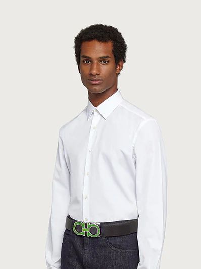 Men's Designer Belts | Salvatore Ferragamo US Ferragamo Belt Mens Outfit, Mens Luxury Belts, Mens Leather Accessories, Ferragamo Belt, Ferragamo Men, Reversible Belt, Elegantes Outfit, Belt Black, Look Plus