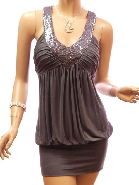 Mini Party, Clubwear Dresses, Ruched Dress, Amazon Women, Club Dresses, Gray Dress, Passion For Fashion, Tank Top Fashion, Clothing Store