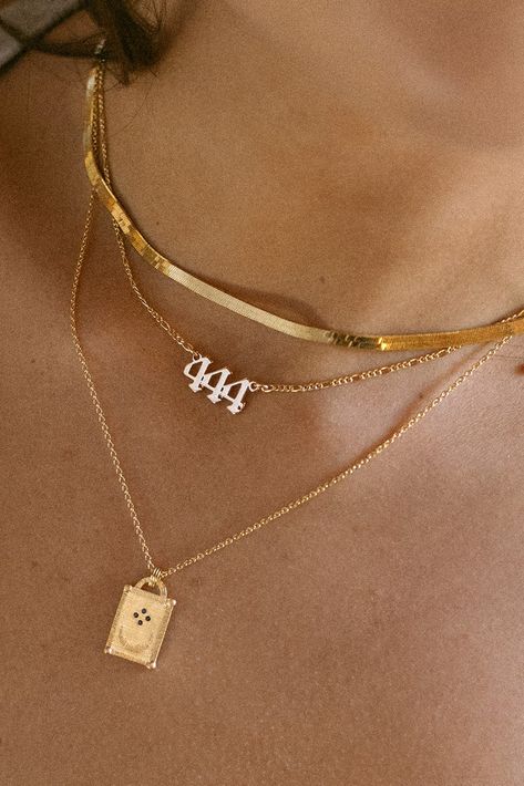 Wild Angel, Number Jewelry, Child Of Wild, Angel Energy, Number Necklace, Herringbone Necklace, Jewelry Lookbook, Special Jewelry, Angel Numbers