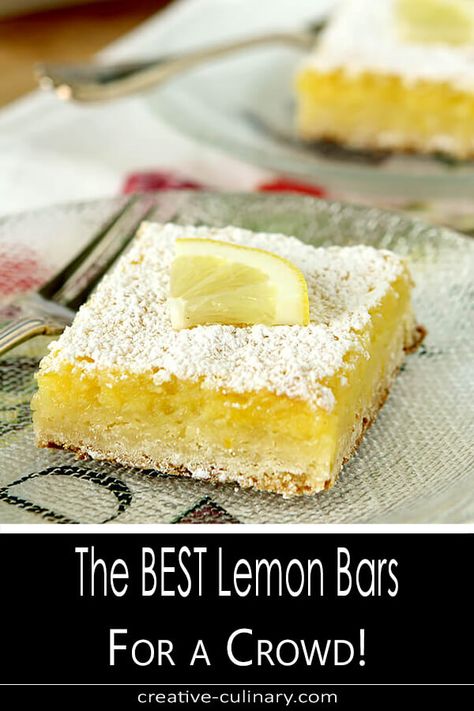 Lemon Bars For A Crowd, Bars For A Crowd, The Best Lemon Bars, Best Lemon Bars, Lemon Bars Recipe, Lemon Squares, Square Recipes, Easter Desserts, Sugar Sugar