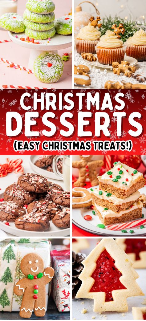 Best Christmas Desserts – Christmas and holiday treats go hand in hand. Why not to try some of the best Christmas dessert recipes for your next Christmas gathering? Here you’ll find interesting, cute and festive holiday desserts perfect to entertain party guests. Christmas dessert recipes, Christmas recipes for kids, Christmas desserts, holiday treats, best Christmas desserts, easy Christmas dessert recipes, easy Christmas treats. Party Desserts Christmas, December Dessert Ideas, Work Christmas Party Desserts, Christmas Desserts With Kids, Christmas Birthday Desserts, Christmas Flavors Desserts, Simple Christmas Dessert Ideas, Classic Christmas Desserts, Nutcracker Desserts