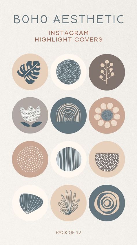 Boho aesthetic Instagram story highlight cover template | free image by rawpixel.com / Wan Instagram Story Highlight Icons Free, Boho Aesthetic Instagram, Aesthetic Circle, Highlight Design, Instagram Highlight Covers Free, Free Instagram Highlight Covers, Ig Icons Highlights Aesthetic, Boho Icons, Pastel Highlights